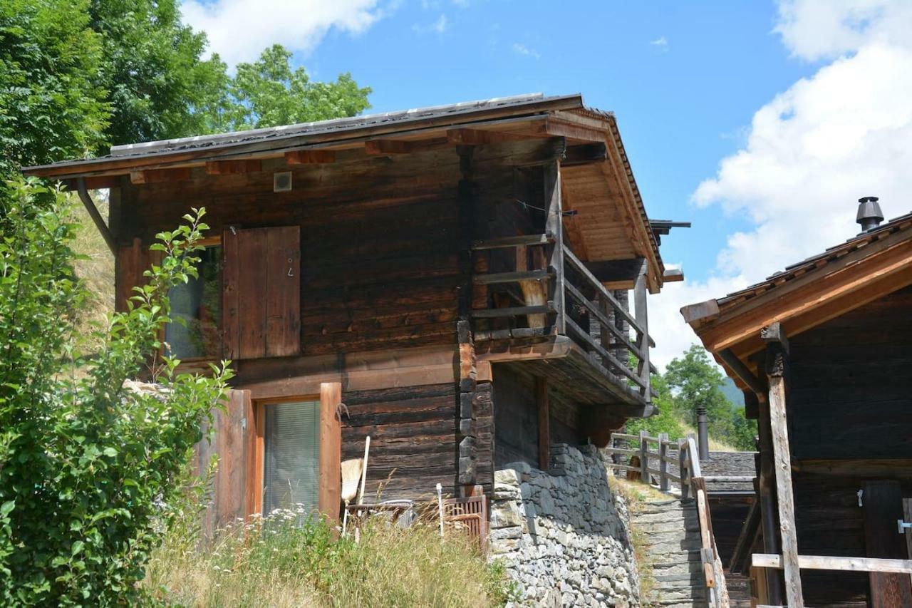 Denkmalgeschuetzter Spycher Total Renoviert Goms Exterior photo